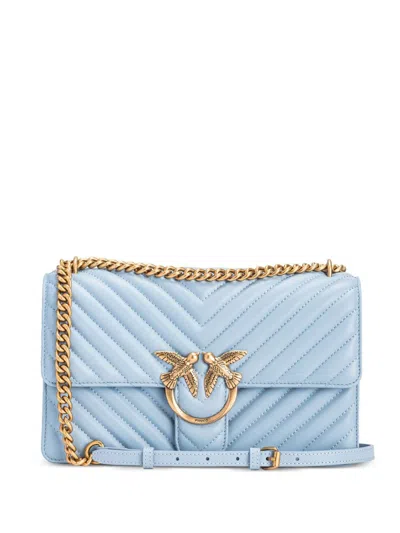 Pinko Love One Classic Cross Body Bag In Blau