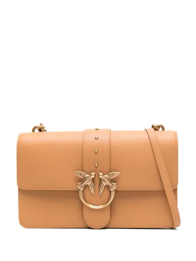 Pinko Love One Classic Cross Body Bag In Brown