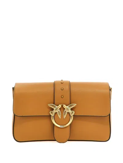 Pinko Love One Classic Cross Body Bag In Brown