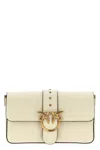 Pinko Love One Classic Slouchy Clutch In White