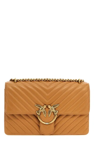 Pinko 'love One Classic' Crossbody Bag In Orange