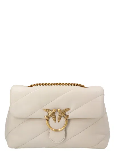 Pinko Love One Classic Crossbody Bag In White