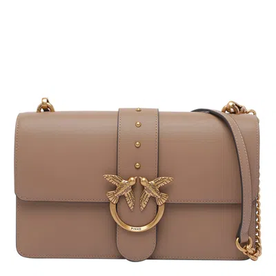 Pinko Love One Classic Crossbody Bag In Sand