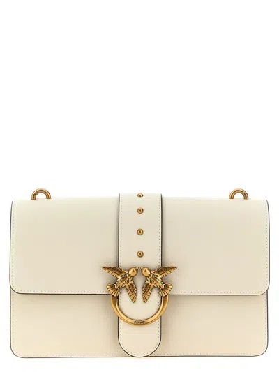 Pinko 'love One Classic' Crossbody Bag In White