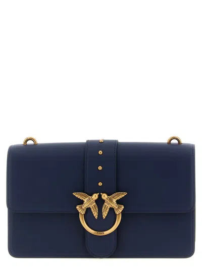 Pinko 'love One Classic' Crossbody Bag In Blue