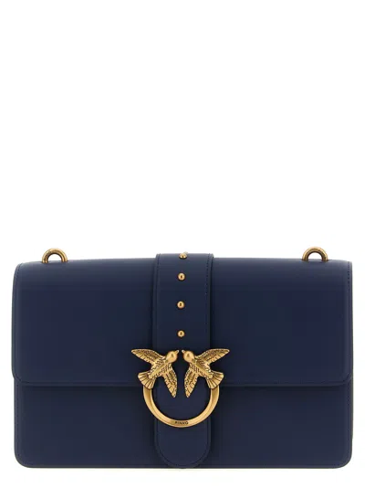 Pinko Love One Classic Crossbody Bag In Blue