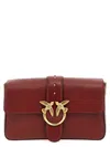 Pinko Love One Mini Crossbody Bags Bordeaux In Bordeaux