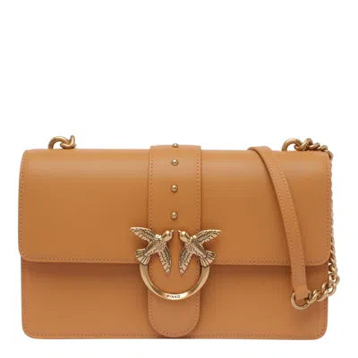 Pinko Love One Classic Crossbody Bag In Brown