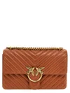 Pinko Classic Love One Crossbody Bag In Brown