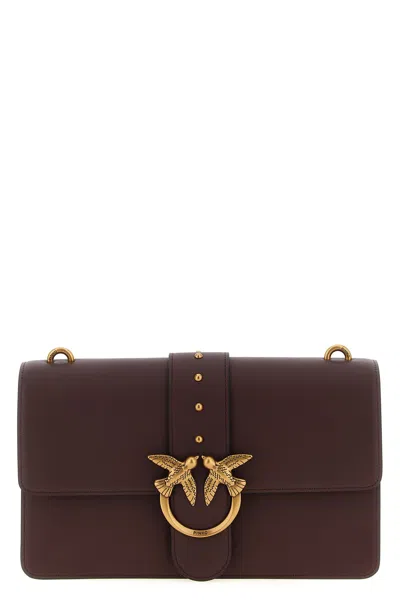 Pinko 'love One Classic' Crossbody Bag In Brown