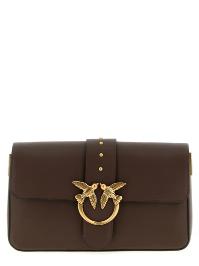 Pinko Love One Classic Crossbody Bag In Brown