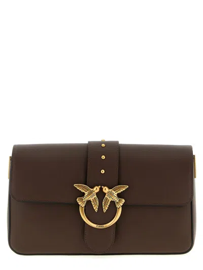Pinko 'love One Classic' Crossbody Bag In Brown