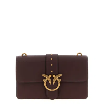 Pinko Love One Classic Crossbody Bag In Brown