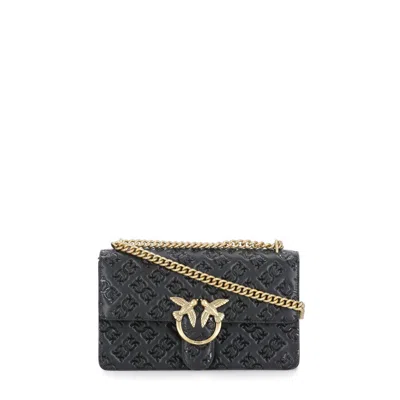 Pinko Love One Classic Crossbody Bag In Blue