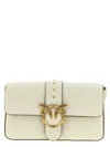 Pinko Love One Classic Slouchy Clutch In Neutral