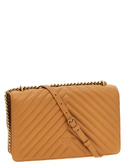 Pinko Love One Classic Crossbody Bag In Orange