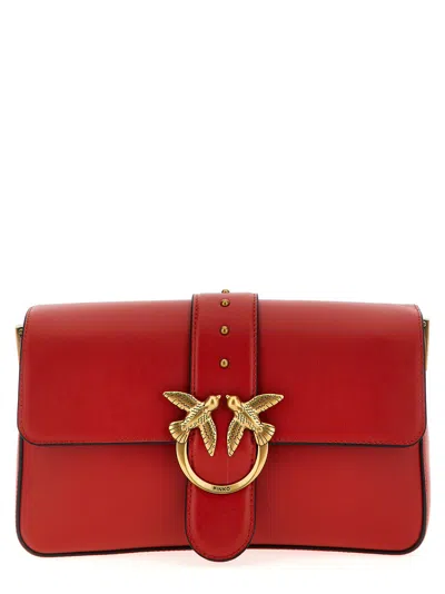 Pinko Love One Classic Crossbody Bag In Red