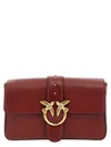 Pinko Love One Mini Crossbody Bags Bordeaux In White