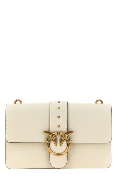 Pinko 'love One Classic' Crossbody Bag In White