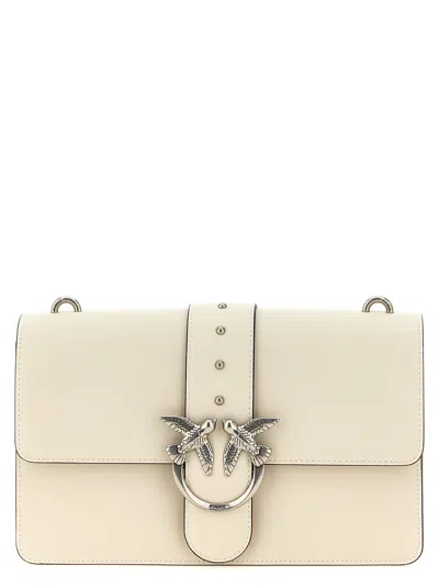Pinko Love One Classic Crossbody Bag In White