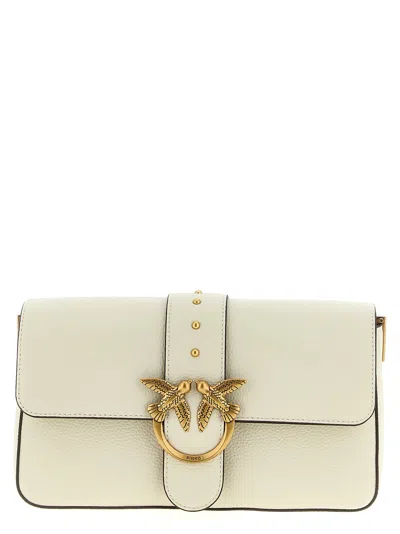 Pinko Love One Classic Crossbody Bag In White