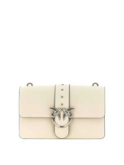 Pinko Love One Classic Crossbody Bag In White