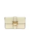 Pinko Love One Classic Slouchy Clutch In Neutral