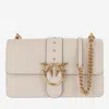 Pinko Love One Classic Crossbody Bag In White