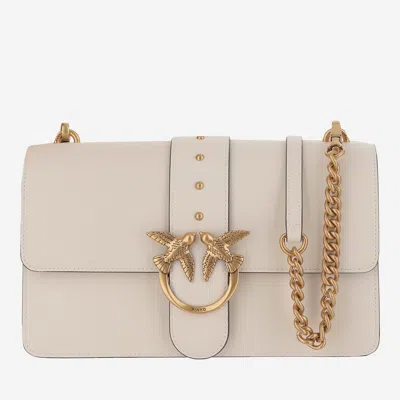 Pinko Love One Classic Crossbody Bag In White