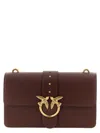 Pinko Love One Classic Crossbody Bags Bordeaux In Burgundy