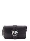 Pinko Love One Classic Leather Shoulder Bag