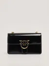 Pinko Love One Classic Light Clutch In Nero