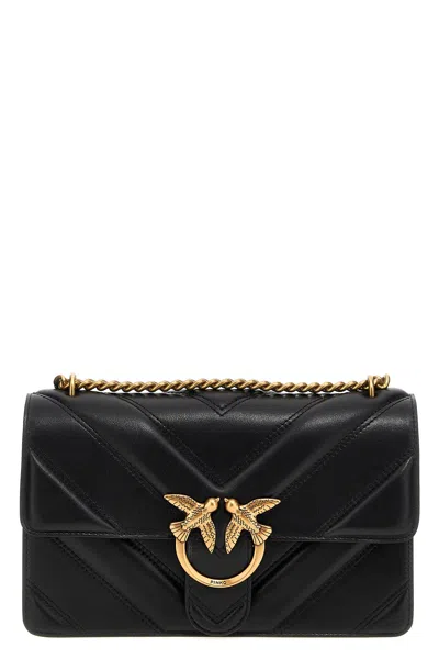 Pinko 'love One Classic Light' Crossbody Bag In Black