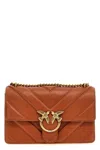 Pinko 'love One Classic Light' Crossbody Bag In Brown