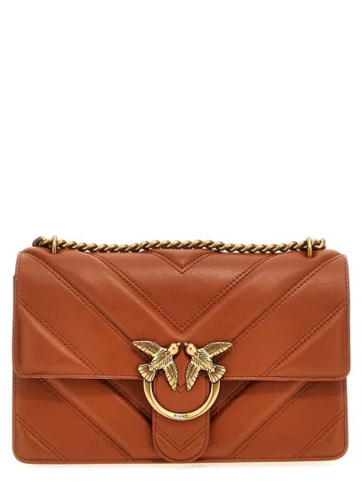 Pinko 'love One Classic Light' Crossbody Bag In Brown