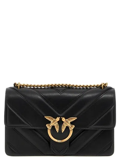 Pinko 'love One Classic Light' Crossbody Bag In Black