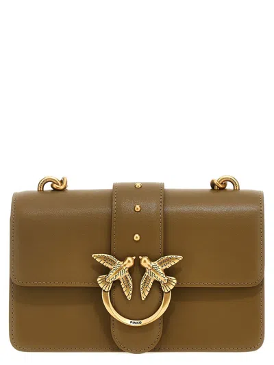 Pinko 'love One Classic' Mini Crossbody Bag In Green