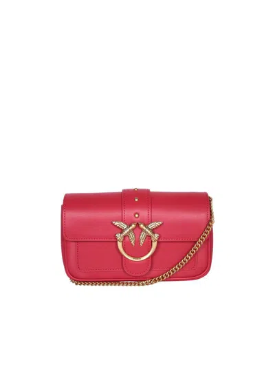 Pinko 'love One Classic' Mini Crossbody Bag In Red
