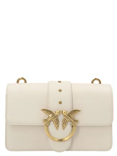 Pinko Love One Classic Mini Crossbody Bag In White