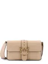 Pinko Beige Shoulder Bag With Unique Bird Motif In Beige