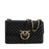 Pinko Love One Classic Shoulder Bag In Black