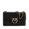 Pinko Love One Classic Shoulder Bag In Black