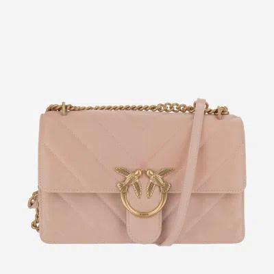 Pinko Love One Classic Shoulder Bag In Pink