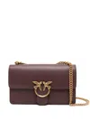 Pinko 'love One Classic' Shoulder Bag  In Brown