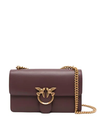 Pinko 'love One Classic' Shoulder Bag  In Brown