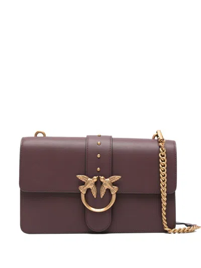 Pinko 'love One Classic' Shoulder Bag  In Brown