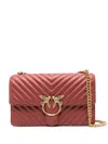 Pinko Flip Shoulder Bag In Red