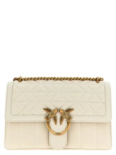 Pinko 'love One Classic' Shoulder Bag In White