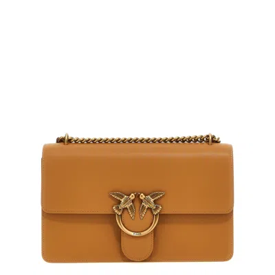Pinko Love One Classic Simply Crossbody Bag In Brown