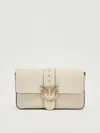 Pinko Love One Classic Slouchy Clutch In Neutral